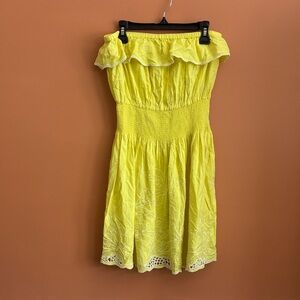 Gianni Bini Strapless Yellow Dress